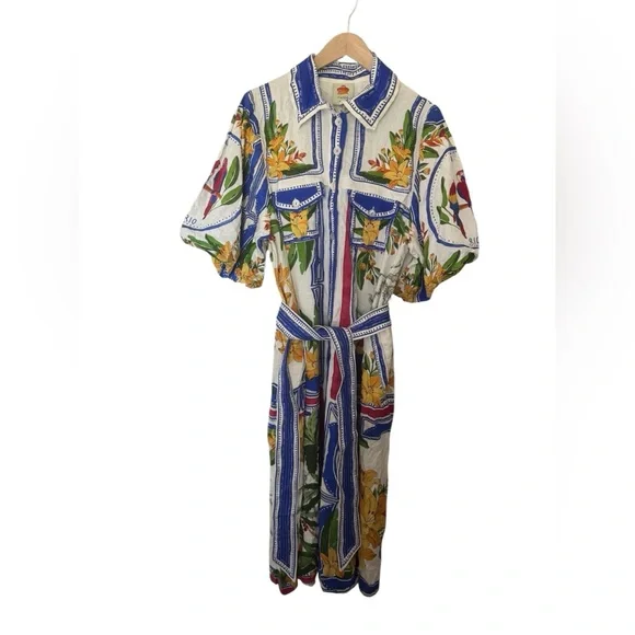 Farm Rio Maxi Dress Women’s Large - Picture 3 of 16